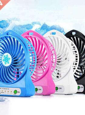 1PCs Portable Rechargeable Led Light Fan Air Cooler Mini Des