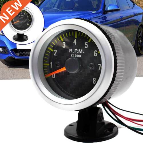 Car Tachometer Tacho Gauge 52mm Universal Car 12VLED Meter S