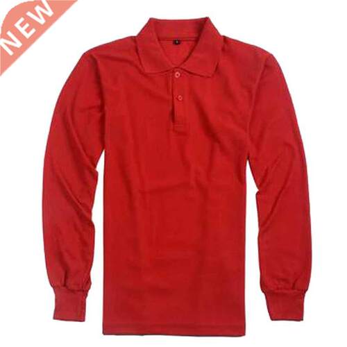 Casual Mens Women Solid Polo Shirts Long Sleeve Plus Size Sh