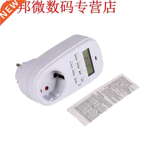Mini Digital LCD 230V 16A Timer Switch Socket Outlet Plug-in