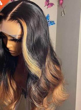 Hghlght Wg Human Har Ombre Lace Front Wgs Body Wave 13x