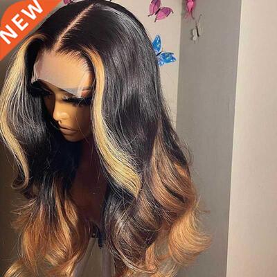 Hghlght Wg Human Har Ombre Lace Front Wgs Body Wave 13x