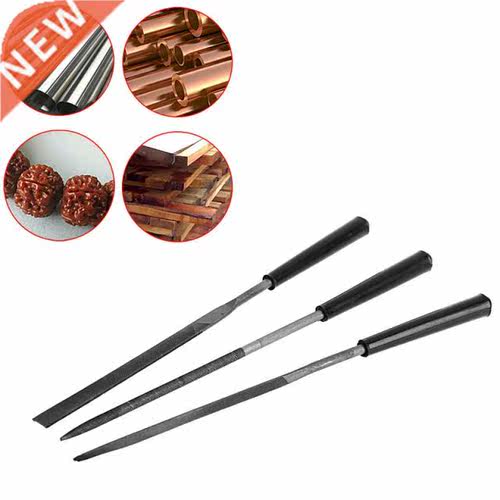 3Pcs Wood Sculpture Metal Crafts Diamond Needle Files Set fo