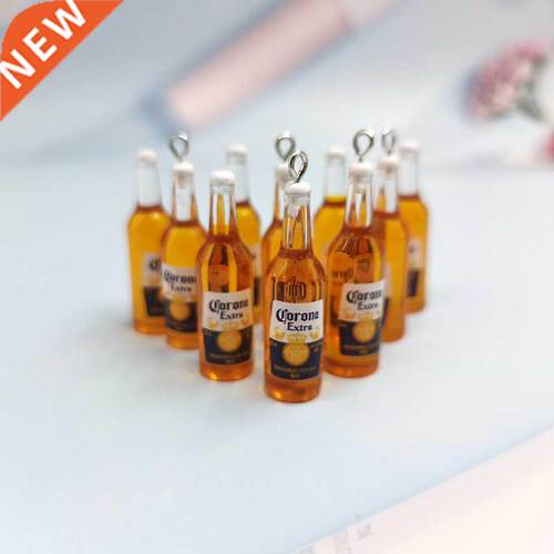 10pcs New Beer Bottle Resin Earring Charms Drinking Bottle f