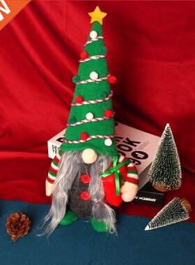 Delicate Durable Xmas Party Couple Faceless Gnome Toy