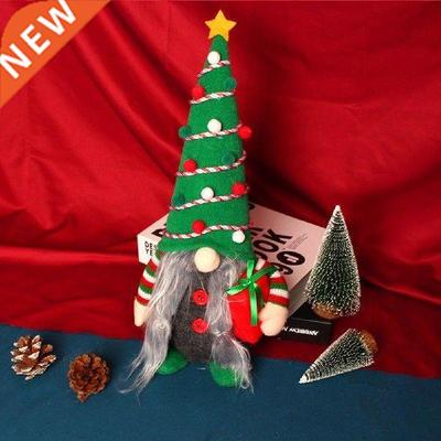 Delicate Durable Xmas Party Couple Faceless Gnome Toy