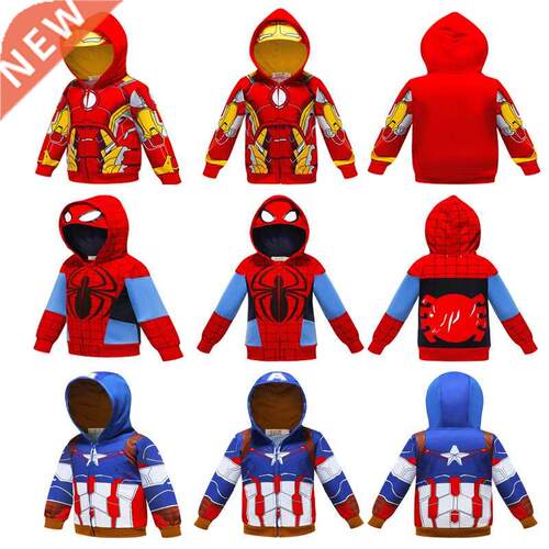 Marvel superhero Boys Sweatshirt Hulk Spider-Man Captain Ame
