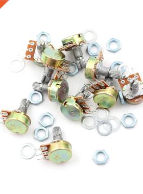 10Pcs/lot 100K Ohm Linear Taper Rotary Potentiometer Panel P