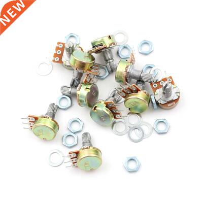 10Pcs/lot 100K Ohm Linear Taper Rotary Potentiometer Panel P