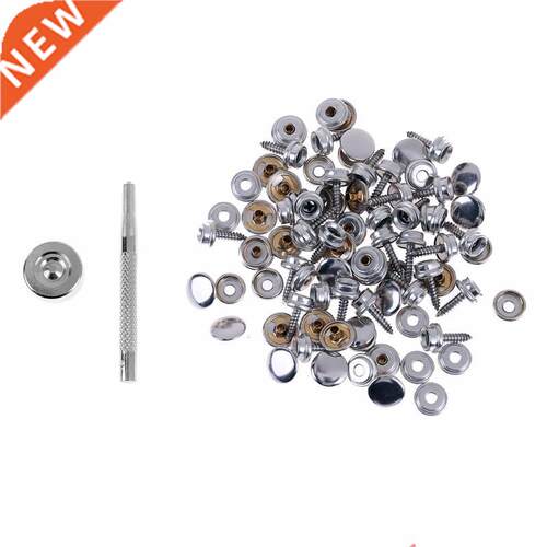 30pcs Snap Fastener Kits Cap Socket Screws With 2 Fixing Too