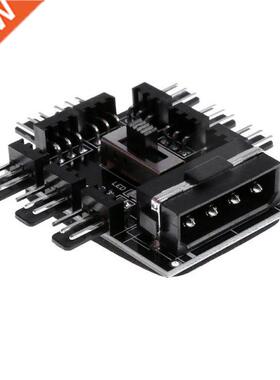 4Pin IDE Powered 8 Way 3pin Cooling Fan Power Cable Extender