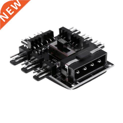 4Pin IDE Powered 8 Way 3pin Cooling Fan Power Cable Extender