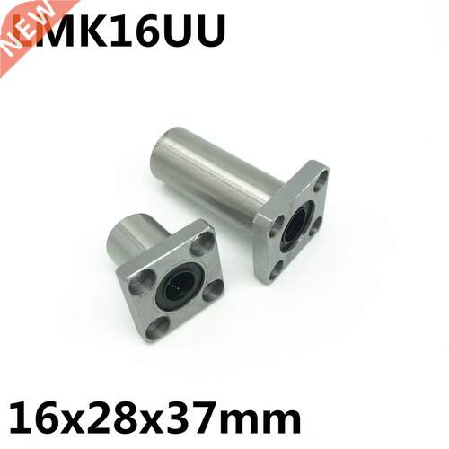 2pcs LMK16UU for 16mm shaft linear bearing square flange bal