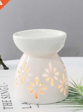 Ceramic Aroma Burner Essential Oil Lamp Hollowing Candle