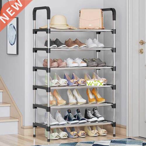 Metal  Assembly Shoe Rack Space Saving Stand Footwear