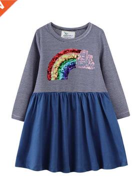 Jumping Meters New Arrival Princess Rainbow Girls Party Dres