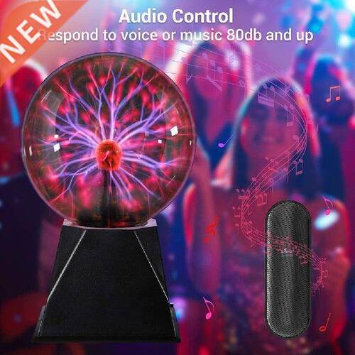 4/5/6/8 inch Electric Plasma Ball Lamp Touch Sound Sensor