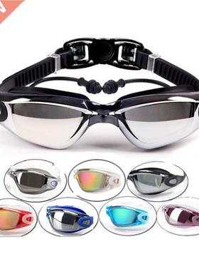 Optical Swimming Goggles Men Women Myopia Pool Earplug Profe