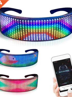 Led Glasses Bluetooth DIY Luminous Rave Party Glasses Festiv