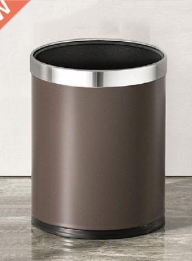 Gold Kitchen Trash Can Built-in Wastebin Bucket Garbage