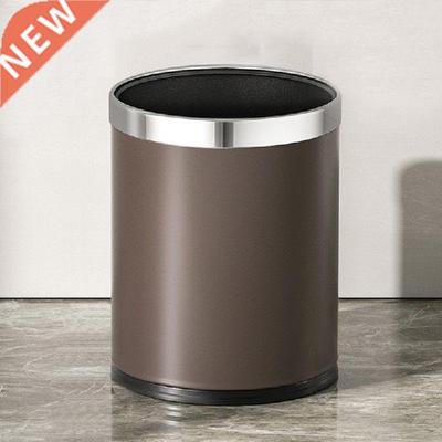 Gold Kitchen Trash Can Built-in Wastebin Bucket Garbage