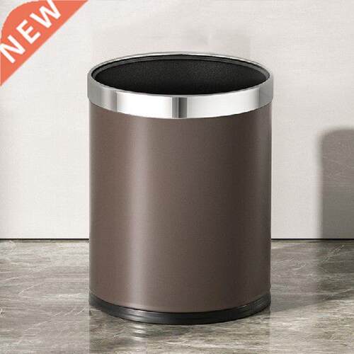 Gold Kitchen Trash Can Built-in Wastebin Bucket Garbage