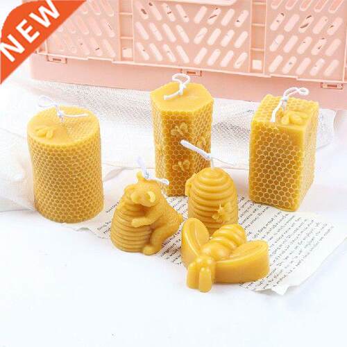 3D Bear Honeycomb Candle Silicone Mold Geometric Soy Wax
