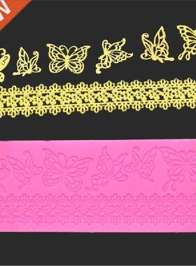 Wedding Cake Silicone Beautiful Flower Lace Fondant Mold