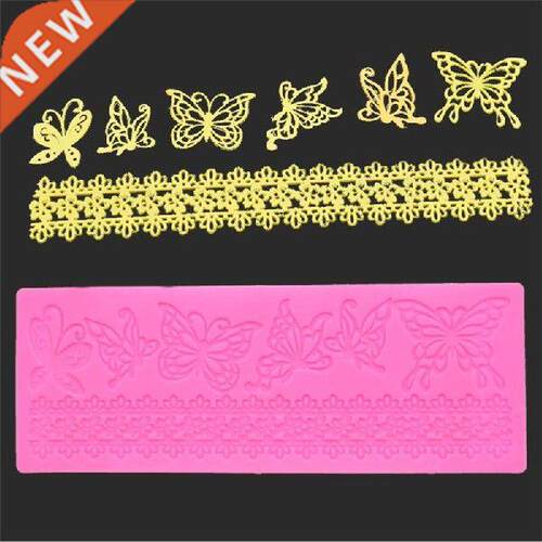 Wedding Cake Silicone Beautiful Flower Lace Fondant Mold