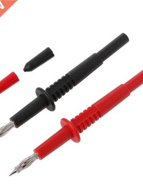 2 Pcs Copper Rod Multimeter Testing Probe 4mm Socket Type Pr