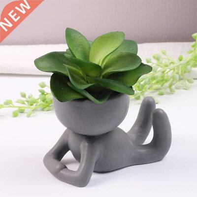 Creative Humanoid Ceramic Flower Pot Plant Pot Ceramic Craft
