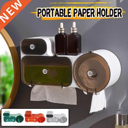 Waterproof Toilet Dispenser Toilet Paper Holder Bathroom Pap