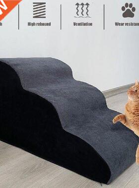 3 Steps Dog Stairs Stable Pet Steps With Removable Cover