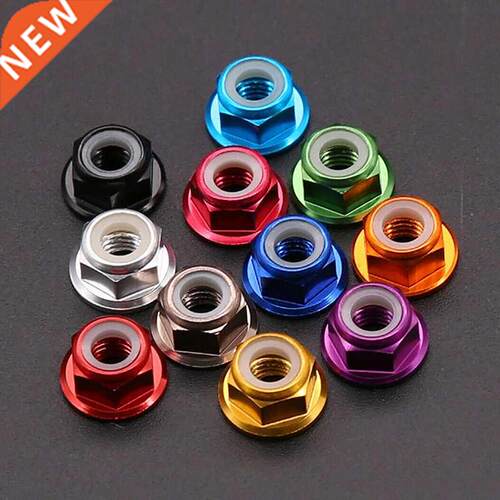 1-50pcs Multicolor Aluminum Alloy Flange Lock Nuts M2 M3 M4