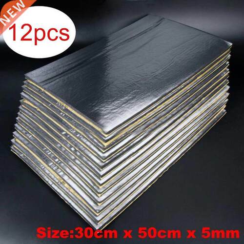 12Pcs 30cm X 50cm 5mm Car Sound Proof Deadening Upgarded C