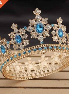 Luxury Royal King Wedding Crown Bride tiaras and Crowns Quee