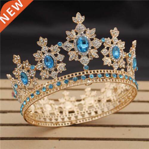 Luxury Royal King Wedding Crown Bride tiaras and Crowns Quee