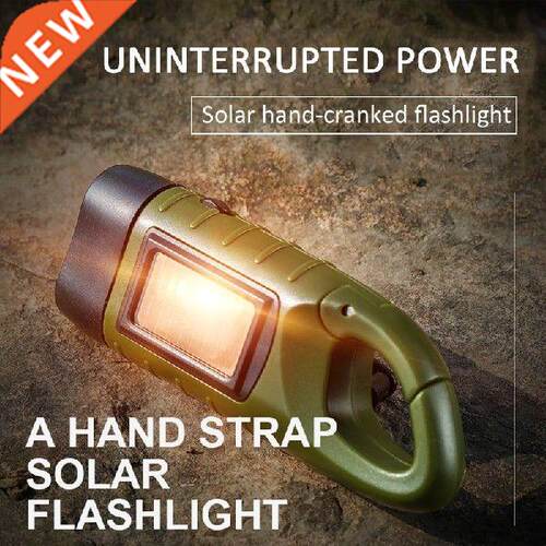 Portable Solar Hand-cranked Led Mini Flashlight Power