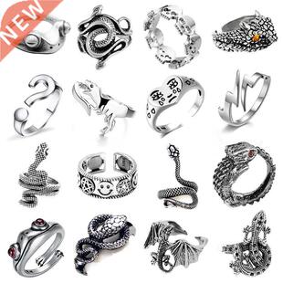 Ring For Women Girls Snake Smile Fashion Men Jewelry Vintage