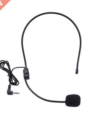 Portable Head-mounted Headset Microphone Wired 3.5mm Plug Gu