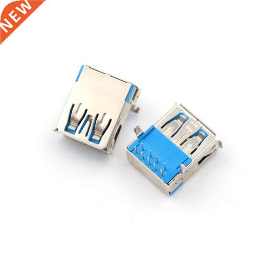 5 Pcs USB3.0 Type A 90 degrees DIP Type A Female Right Angle
