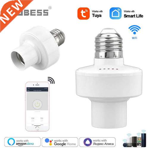WiFi Smart Light Bulbs Adapter E27 LED Lamp Holder Base AC85