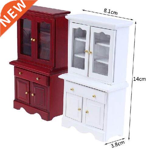 Miniature Kitchen Cabinet Cupboards with Drawer 1/12