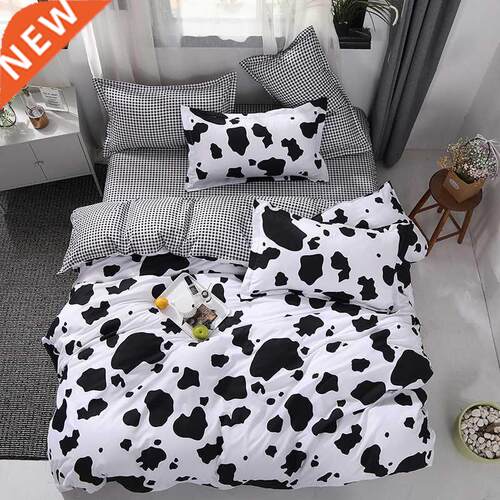 Black White Leopard Cow Printed Bed ver Set Kid Duvet ver