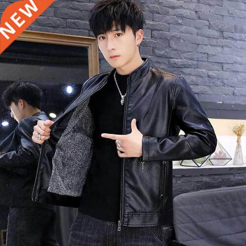 2020 New Winter Autumn Male Motorcycle Leather 4XL Coats Me