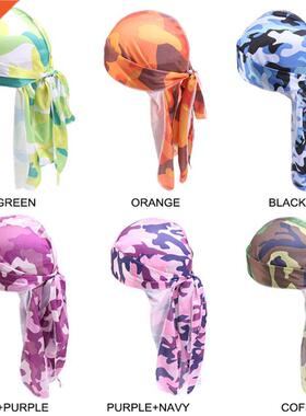2020 new fashion hair care headwear durag printing long tail