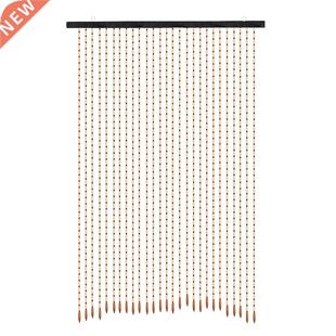 175x90cm 27 Line Wooden Beads Curtain Fly Screen Handmade D