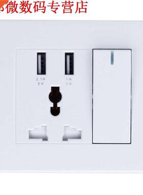 5 V 1000-2100mA USB Stopcontact 86 Soort Verborgen Dual USB