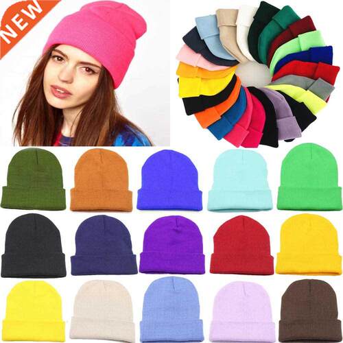 Nice Men Women Knitted Hat Beanie Skullcap Sailor Cap Cuff B