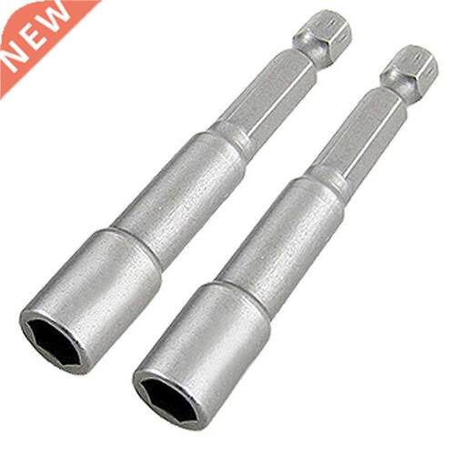 1 / 10.2 cm Shank 7 mm Key Hex Nut Driver Bit wrench 2pcs